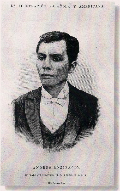 Sa wanted poster sa isang Kastilang pahayagan noong Pebrero 1897, kinilala mismo ng mga kalaban ang unang panguluhan ni Andres Bonifacio sa Pamahalaang Rebolusyunaryo.  Mula sa Studio 5 Publishing, Inc.
