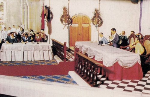 Diorama sa Ayala Museum na nagpapakita ng Kongreso ng Malolos.