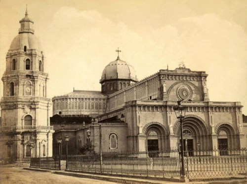 Katedral ng Maynila bago ang lindol ng 1880.