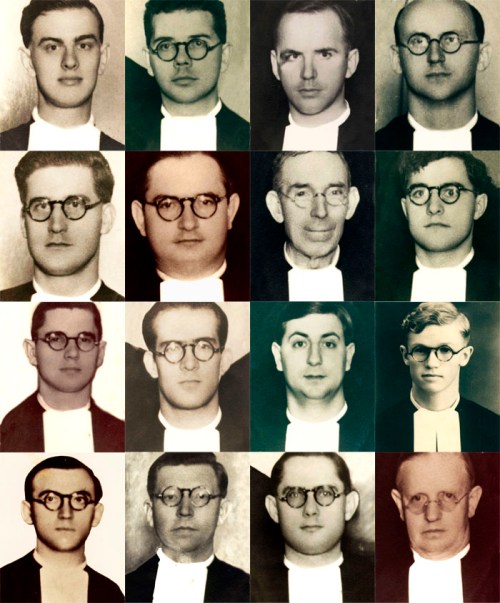 Larawan ng 16 na mga brothers na nasawi.