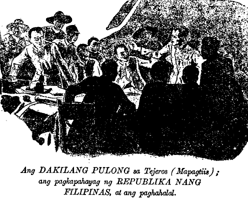 Tinutukan ng Supremo ng baril si Tirona. Mula kay Artemo Ricarte.