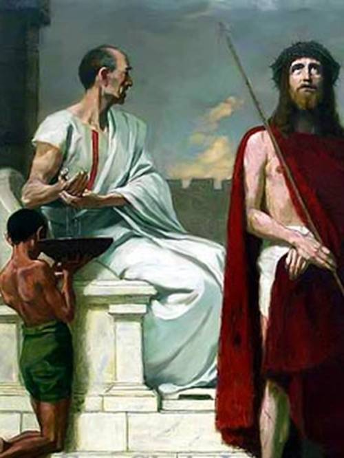 Paghuhugas ng kamay ni Pilato.