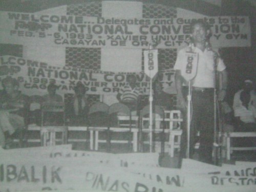 Unang Pambansang Kumbensyon ng PDP sa Cagayan de Oro, 1983.