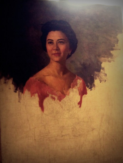 Ang hindi natapos ni Amorsolo na portrait ng isang hindi kilalang parokyano dahil sa kanyang pagkaratay. Ito ang sinasabing uli niyang obra. Nakalagak ngayon sa Pambansang Museo ng Pilipinas.