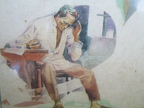 Balagtas.  Obra maestra ni Botong Francisco.  Studies para sa History of Manila mural sa City Hall ng Maynila.  Mula sa Himalay.