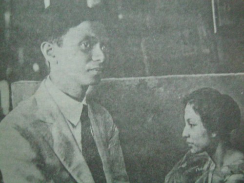 Fernando Amorsolo at isang obra na nagpapakita ng kanyang unang asawa. Mula kay Dr. Ambeth Ocampo/