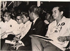 Sa isang rali ng Partido Liberal--Ninoy, Gerry, Serging at Jovy.