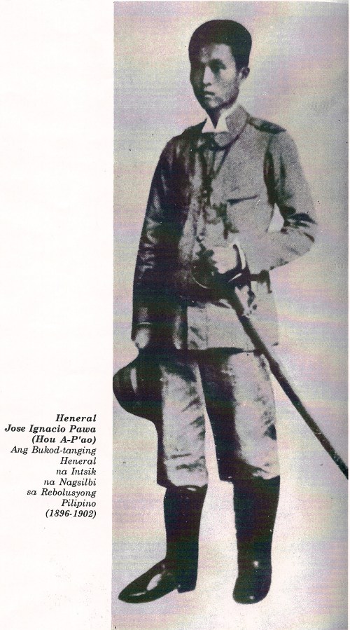 Ignacio Paua, ang tanging purong suging Tsino sa Himagsikang Pilipino. Tapat na tauhan ng pamahalaan ni Emilio Aguinaldo.