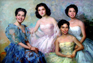 Studies para sa mga portrait ng Pamilya Lacson.