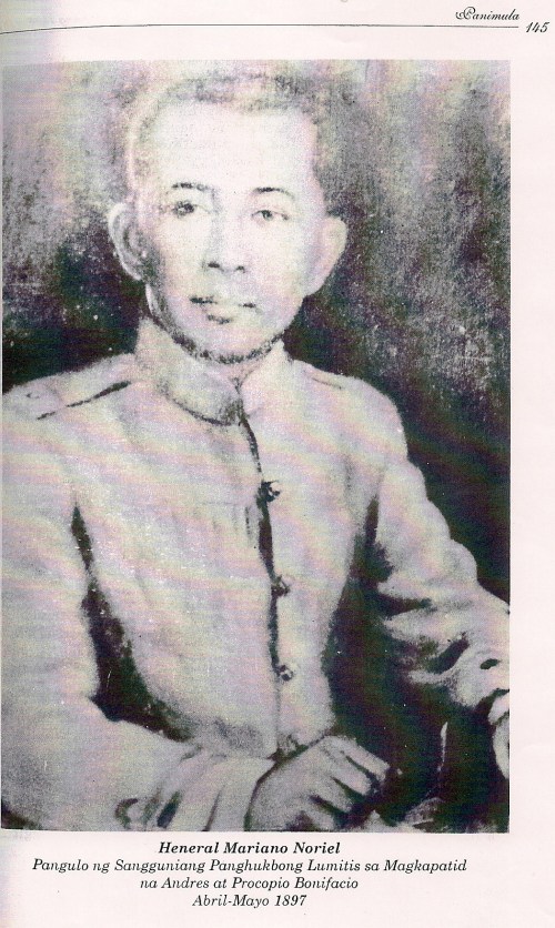 Mariano Noriel. Mula kay Isagani Medina.