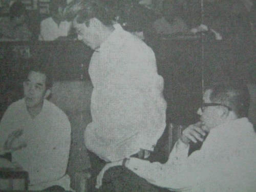 Si Gerry kasama si Jovy Salonga at Ninoy Aquino sa Senado. Mula kay Senador Jovito Salonga.