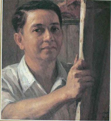 Ipininta ni Amorsolo ang kanyang sarili. Nag-wan ng malaking pamana sa Sining sa Pilipinas.