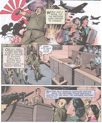 Guhit ni Nestor Malgapo, Sr. sa LIWANAG komiks.