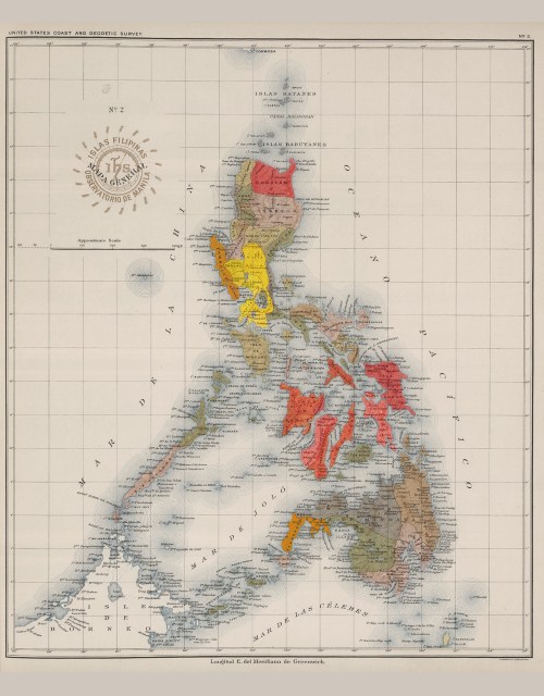 Ang Mapa ng Pilipinas noong Panahon ng Himagsikan.  Mula sa gov.ph.