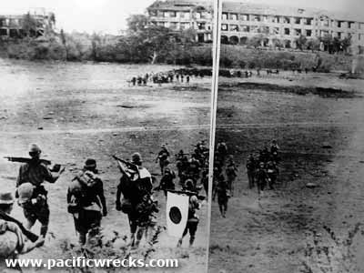 Ang mga Hapones sa may topside ng Corregidor.