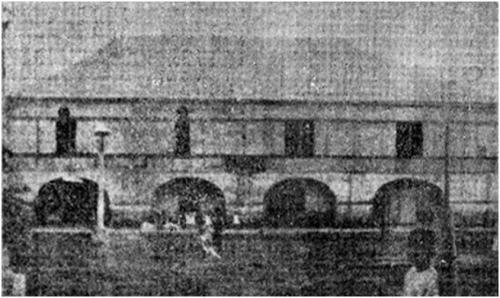 Ang itsura ng kumbento ng Cabanatuan nang patayin doon si Antonio Luna.  Mula kay Dr. Vic Torres.