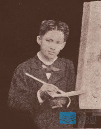 Si Pepe bilang isang artist.  Mula sa Vibal Foundation.