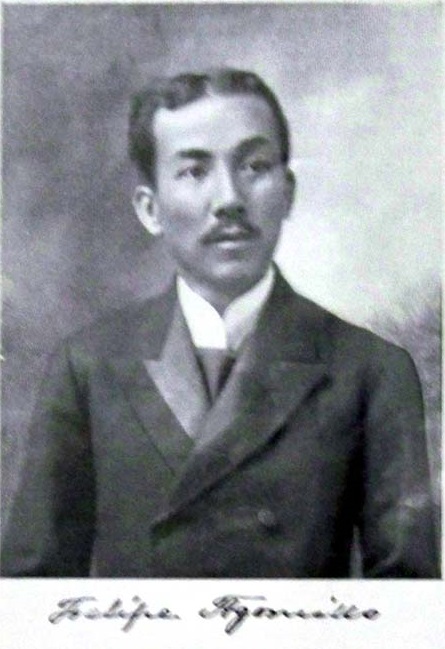 Pirma at larawan ni Felipe Agincillo.