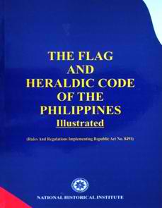 Ayon sa Flag and Heraldic Code of the Philippines, ang blue...