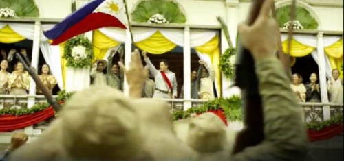 Pagsasadula ng proklamasyon ng Independencia mula sa bidyo ng pambansang awit ng GMA.