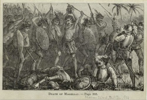 Ang kamatayan ni Magellan, mula sa facebook ni Dr. Ambeth R. Ocampo.