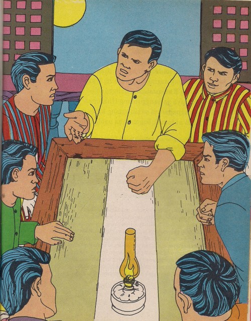 Ang pagtatatag ng Katipunan.  Mula sa Adarna.