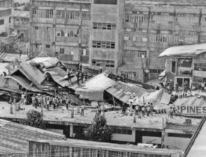 Ang guho ng Christian College of the Philippines sa Lungsod ng Cabanatuan.  Mula sa monvalmonte.com.