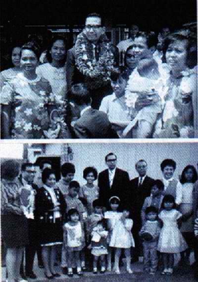 Ang Ka Erdy sa kasama ang mga kapatid pagbubukas ng unang lokal sa ibang bansa sa Honolulu, Hawaii.  Mula sa http://www.iglesianicristowebsite.com/.