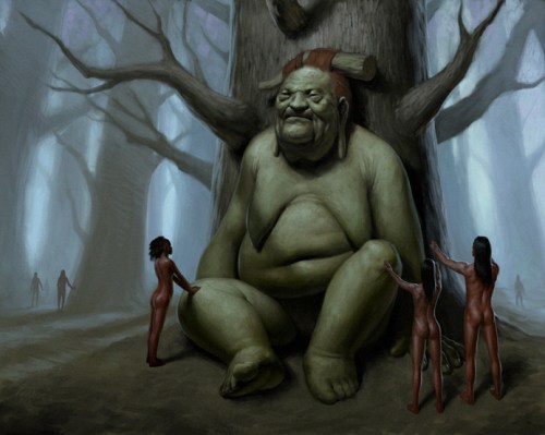 Kapre. Mula sa frenchlivinginthephilippines.blogspot.com.