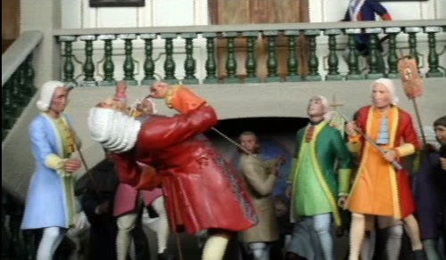 "Ang Pagpaslang Kay Gobernador Heneral Bustamante."  Diorama sa Ayala Museum.