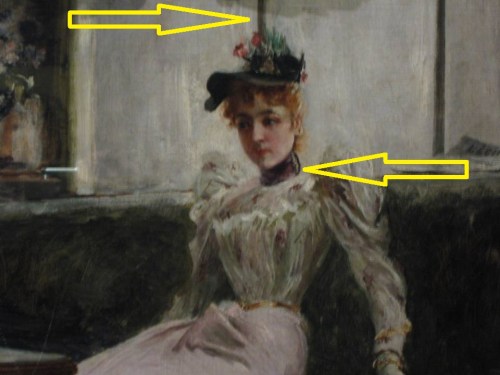 Pagsamahin ang linya sa itaas na babae at ang itim na leeg, NAKABIGTI ANG BABAE. Kuha ni Xiao Chua.