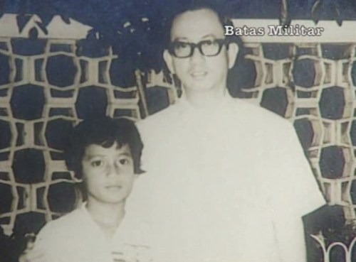 Primitivo Mijares at ang kanyang 16-years old na anak na si Boyet, mula sa Eugenia Apostol Foundation.