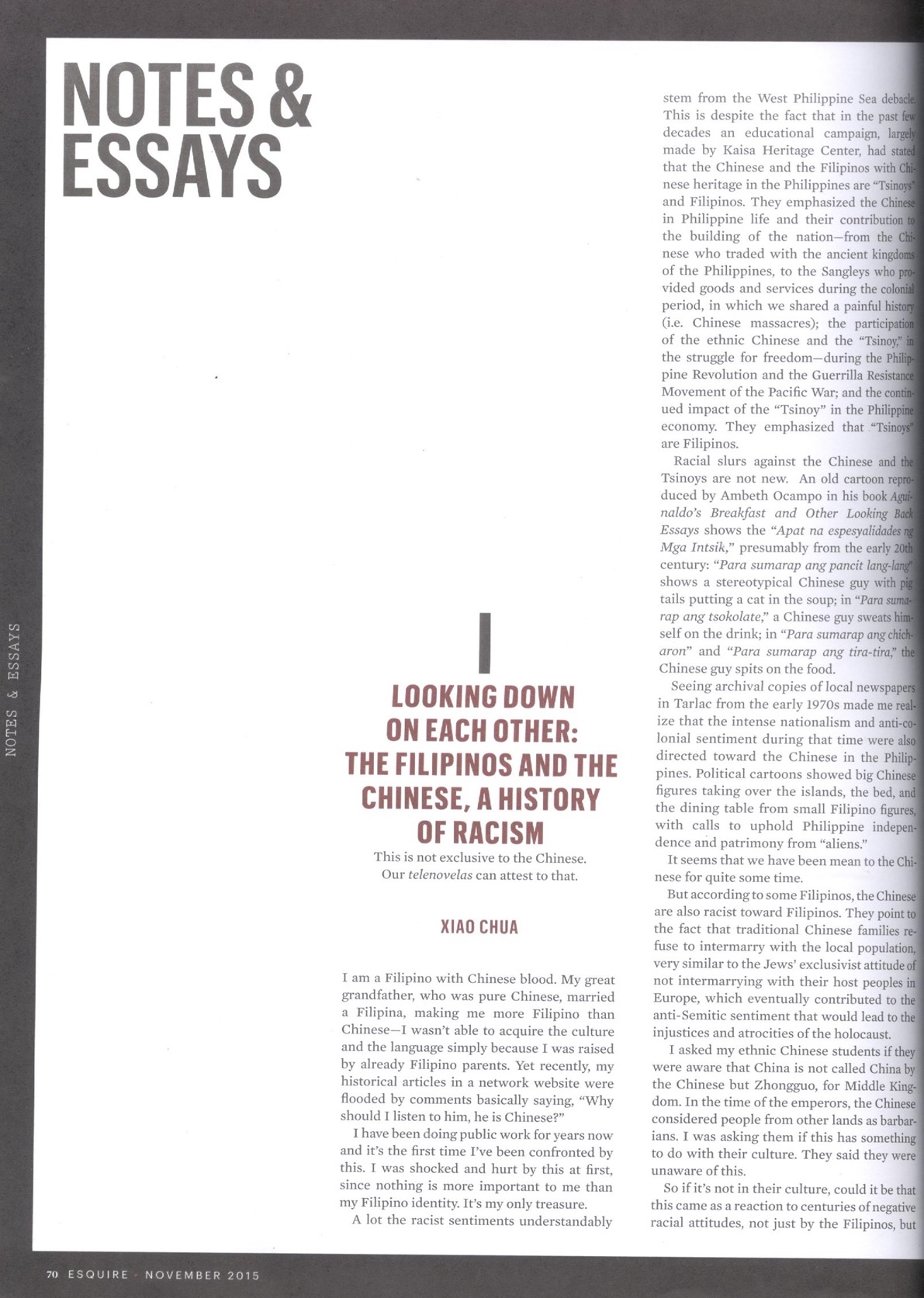 Xiao Chua - Esquire - The Filipinos and the Chinese 02b