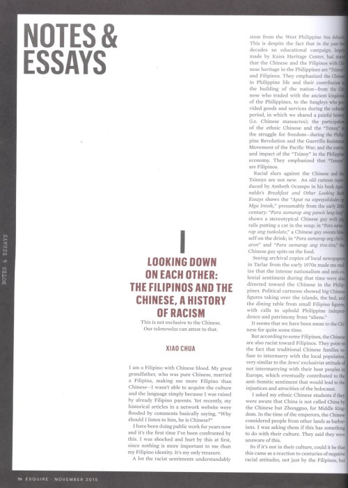 Xiao Chua - Esquire - The Filipinos and the Chinese 02b