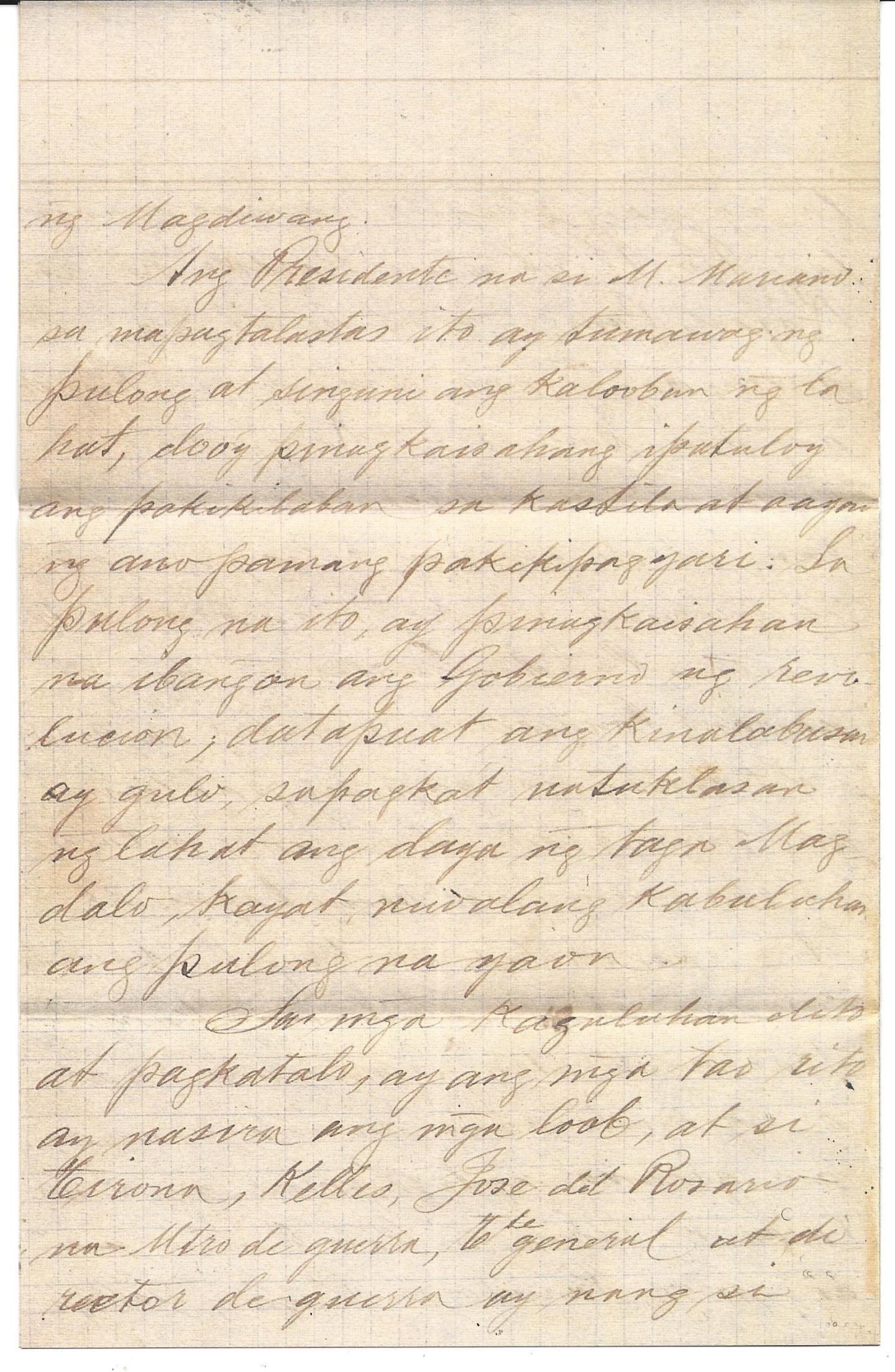 THE BONIFACIO PRESIDENTIAL LETTERS RESOURCES | IT'S XIAOTIME!